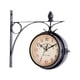 thumbnail image 5 of Reloj de pared de 2 caras, diseño vintage, decorativo, creativo, arte, silencioso, práctico y fácil de usar. 42x9x41cm, 5 of 9