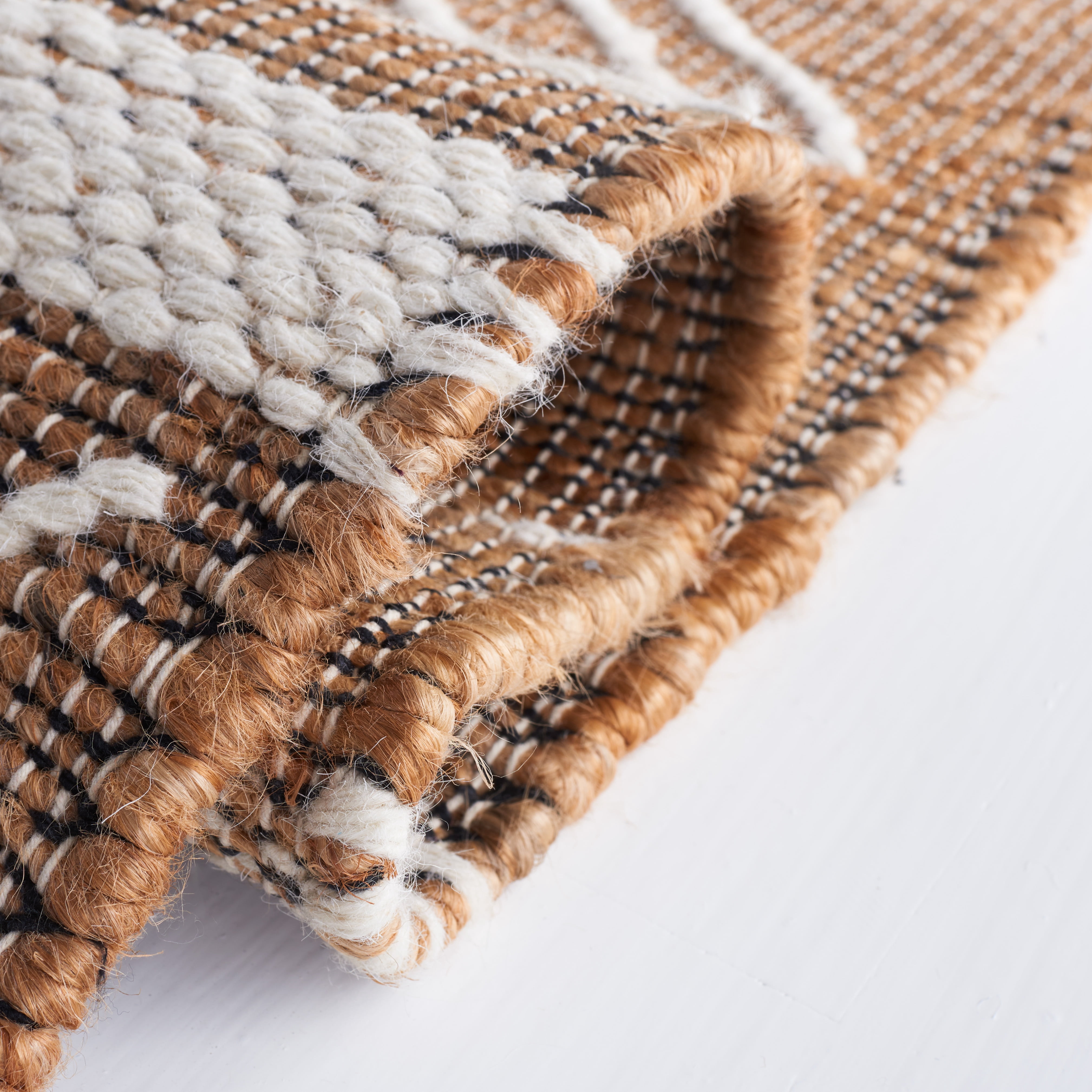 SAFAVIEH Natural Fiber Lucinda Geometric Area Rug, Natural/Ivory, 5' x 8'