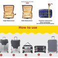 thumbnail image 5 of LLC Travel Luggage Cover, Elastic Suitcase Protector for 26-28 Inch Baggage, Durable Traveling Suitcase Protection for 18-32 Inch Suitcase, 5 of 5