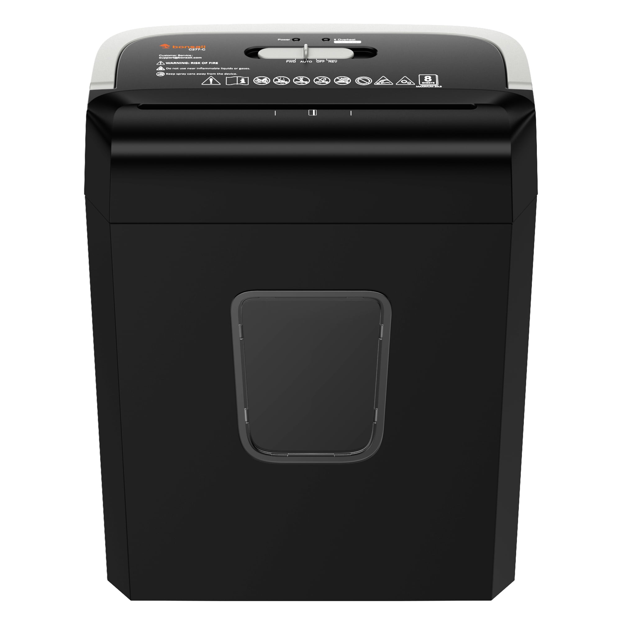 Bonsaii 8-Sheet Cross Cut Paper Shredder C277-C for Home Office Use