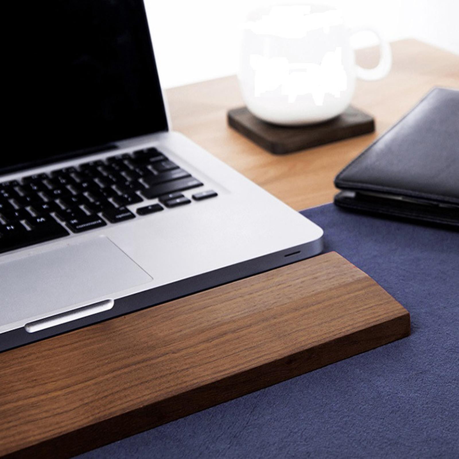 Mechanical Keyboard Holder Wooden Hand Pad Wrist Pad Palm Rest Support Easy Typing, Polished S Brown