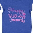 thumbnail image 4 of Inktastic Purple Happy Birthday Mommy Boys or Girls Baby Bodysuit, 4 of 5