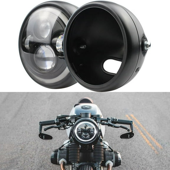 5-3/4" 5.75 Inch Motorcycle Headlights Housing Bucket for Harley-Davidson Motorcycle Accessories Black