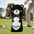 thumbnail image 3 of koolsoo Housse de Protection pour Tête de Golf, Housse de Tête de Club de Golf, Mignon, Durable, Ours, Cuir PU Doux, 3 of 9