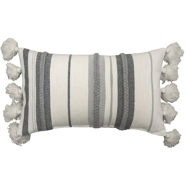 Better Homes & Gardens Decorative Throw Pillow, Stripe Oversize, Oblong