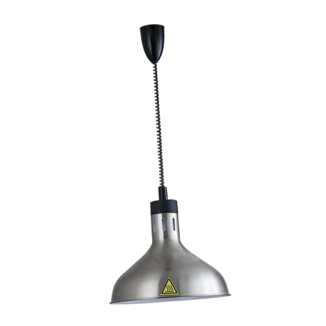 GUOOL Buffet Warming Lamp Adjustable Length 70-160cm Hanging Retractable Heat Lamp for Argent B