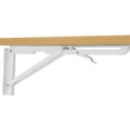 thumbnail image 3 of Wall Mounted Foldable Desk - Construction, For Garage, Home Office, Laundry. Multi-purpose, Supports 100 Pounds Space Table Material, Fits Bar, Easy To Install, 100lb Capacity, 3 of 6