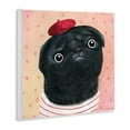 thumbnail image 4 of Stupell Industries Happy Pug In Paris Animals Painting Unframed Art Print Wall Art, 12 x 12, 4 of 8