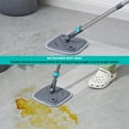thumbnail image 3 of True & Tidy Tidy Spin Mop and Bucket System with 4 Microfiber Mop Pads, Easy Rinse, Refill, Dual Swivel, Telescopic, 3 of 14