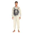 thumbnail image 3 of FORMRS Onesies Pajama for Adults Unisex Hoodie Winter Jumpsuit One Piece Sleepwear, Sizes S-2XL, Beige Astronaut Space, 3 of 7