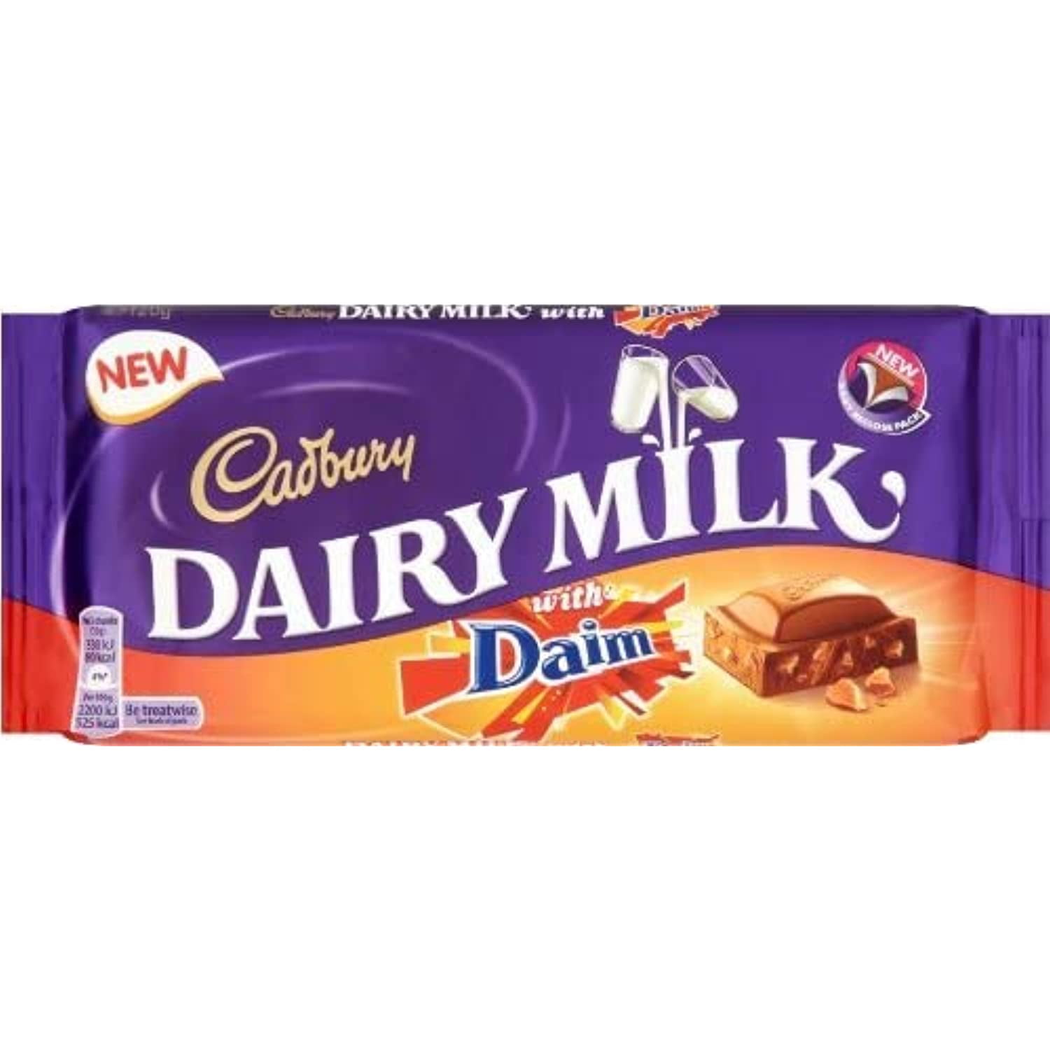 Cadbury Dairy Milk Most Popular Chocolate Bars From England- Whole Nut,  Caramel, Fruit & Nut, Oreo, Plain, Daim