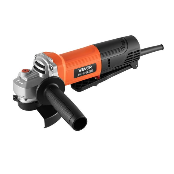 VEVOR Angle Grinder, 4-1/2" Electric Grinder Power Tool, 8Amps 12000RPM High-Speed Corded Angle Grinders with 230° Adjustable Dust Guard for Metal Grinding, Cutting, Rust Removal (Disc Not Included)