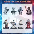 8 Pcs Star War Action Figures Minifigures Building Blocks Toy Set