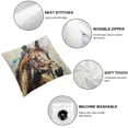 thumbnail image 6 of nygtbtfer Horse Throw Pillow Cover Vivid Pillow Case Decorative Linen Square Cushion for Home Couch Bed White, 6 of 7