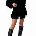 thumbnail image 3 of Women Y2k Lace Mini Skirts Summer Skirt Pleated Ruffle Floral Lace Tiered Short Skirts Underskirt, 3 of 7