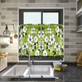 thumbnail image 4 of Yayeee Kitchen Curtains Tier Pair Light Filtering 27"x24" Rod Pocket Short Cafe Window Panel, Retro Floral, 4 of 7