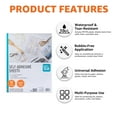 thumbnail image 2 of Pen+Gear Self-Adhesive  Sheets, 9.25" x 12", Letter Size, Clear, 10 Sheets, 2 of 8