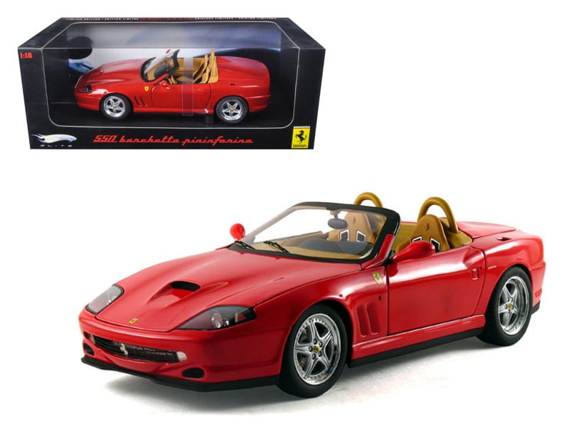 Hot Wheels N2054 Ferrari 550 Barchetta PININFARINA Red Elite Edition 1-18 Diecas for sale online