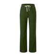 thumbnail image 5 of Straight Leg Sweatpants For Women Drawstring Elastic Waist Athletic Pants Fall Casual Workout Running Active Pants With Pockets, 5 of 7