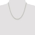 thumbnail image 2 of Diamond2Deal Collier Chaîne Ovale en Argent Sterling 925 5.3 mm pour Femmes 20 Pouces, 2 of 5