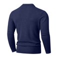 thumbnail image 4 of Fanshiluo Men's Polo Collar Knit Sweater, Long Sleeve Button Pullover Knitted Top for Fall Winter,L,Big and Tall Men, 4 of 9