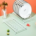 thumbnail image 4 of GAXIRE 2-Piece Iron Kitchen Dish Rack Set, Rectangular Shape, and Space-Saving Organizer for Plates and Utensils, 4 of 8