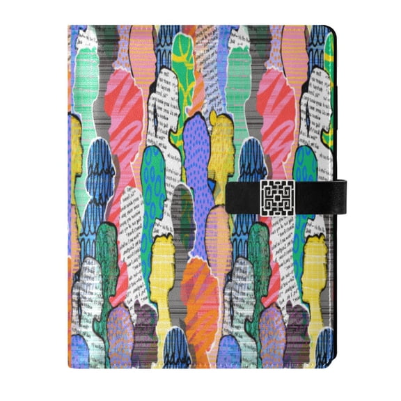 Premium Faux Leather Notebook - Refillable, Multi-Functional Organizer, 23.3x17cm, All-Season Use,People