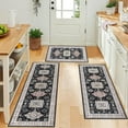 thumbnail image 6 of Farmhouse Kitchen Rugs Sets of 3, Kitchen Runner Rugs Non Slip Washable, Boho Kitchen Mats for Floor, Indoor Door Mat Entrance, Laundry Room Rug, Thick Kitchen Floor Mat Carpet, 6 of 6