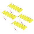 thumbnail image 1 of Uxcell 4 Pcs Dance Ribbons, 78.7 Inch Gymnastics Ribbon Streamers with Red Wand for Gymnastics Artistic, Yellow, 1 of 7