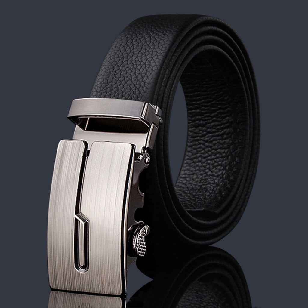 FZM Mens Belt, Ratchet Belt Leather, Slide Belt With Easier Adjustable ...