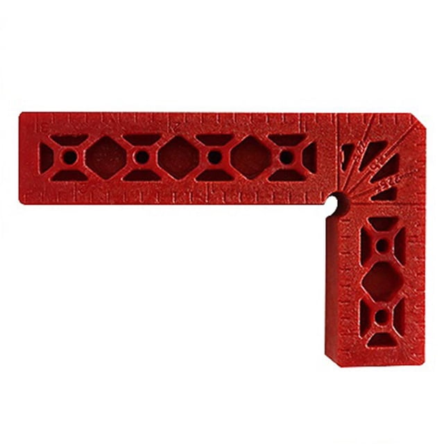 Abrazadera Ángulo Recto Accesorio Posicionamiento Carpintería en Forma L () Rojo