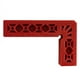 thumbnail image 1 of Regla de ángulo recto Abrazadera de carpintería Accesorio de posicionamiento en forma de L Rojo, 1 of 6