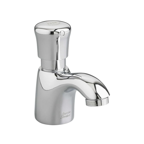 American Standard 1340119.002 Pillar Tap Metering Faucet with Extended Spout 0.5 GPM, Chrom