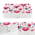 thumbnail image 4 of Valentine's Day PU Leather Necklace Holder with Removable Compartment, Portable Display Case and Decorative Box - Jewelry Organizer, 4 of 6