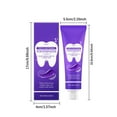 thumbnail image 4 of Purple Toothpaste for Teeth Whitening, Teeth Whitening Toothpaste, Tooth Stain Removal, Freshens Breath Helps Colour Corrector, 4 of 9