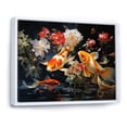 thumbnail image 2 of Designart "Golden Koi Harmony Japon s Yellow and Red I" Japan Art Floater Framed Canvas Print, 2 of 7
