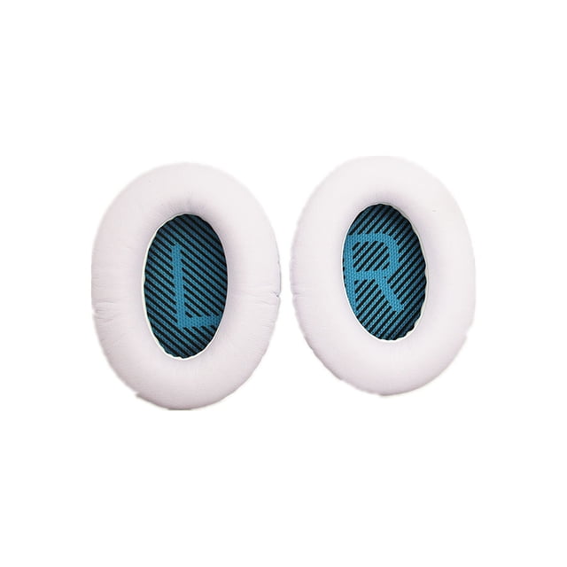 Bearachild Almohadillas para auriculares, almohadillas para los oídos, almohadillas para los oídos montadas en la cabeza, protección para las orejeras de Relojes inteligentes Blanco+Azul