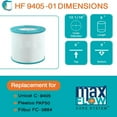 thumbnail image 2 of Hurricane Spa Filter Cartridge for Pleatco PAP50 and Unicel C-9405, White, 2 of 11