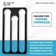 thumbnail image 4 of Coffee Pod Holder for Vertuo Capsules,Wall-Mounted Storage Rack for Coffee Capsules,Capacity:17,Silv, 4 of 5