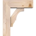 thumbnail image 3 of Ekena Millwork 7 1/2"W x 22"D x 26"H Balboa Block Smooth Bracket w/ Offset Brace, Douglas Fir, 3 of 25