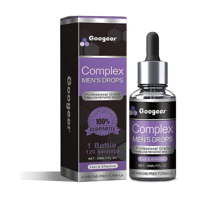 GOOGEER Complex Men's Drops 30ml Natural Male Enhancement Supplement Liquid Drops