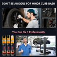 thumbnail image 2 of czcpp-Quick & Easy Gloss Black Rim Scratch Repair Pen for Car Wheels Universal Touch Up Paint to Fix Scratches, black wheel touch up paintCurb Rashes & Surface Damage,Black Rim Touch Up Paint(Pure BL, 2 of 4