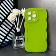 thumbnail image 1 of Solid Color Big Wave Suitable Apple 13 Phone Case IPhone 15Pro Solid Color 12 Couple 11/XR Anti Drop Soft Case LXY, 1 of 7