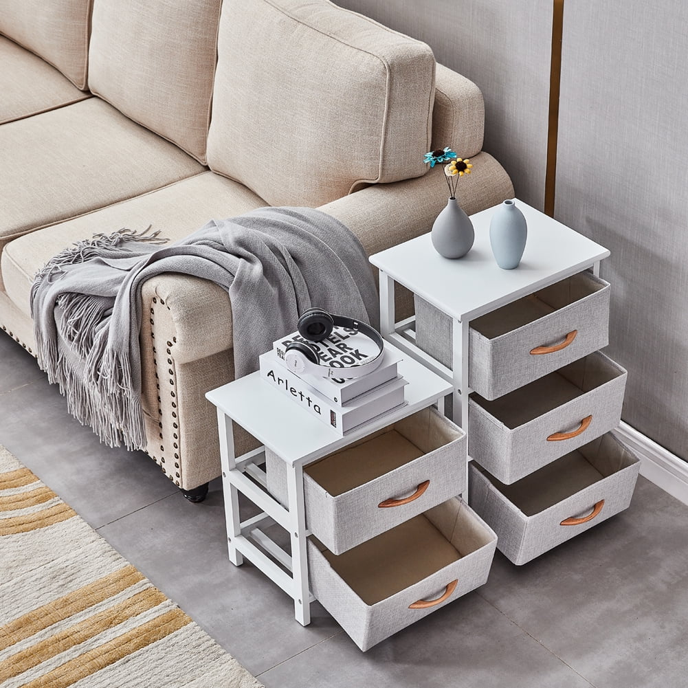 Private Jungle 3 Drawer Fabric Dresser Storage Cabinet, Dresser Chest with Wood Top, Organizer Unit for Closets Bedroom Nursery Room Hallway,White Private Jungle 3 Drawer Fabric Dresser Storage Cabinet, Dresser Chest with Wood Top, Organizer Unit for Closets Bedroom Nursery Room Hallway,White