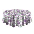 thumbnail image 5 of Pioneer Flower Floral Print Pattern Round Tablecloth 60"x60",Wrinkle Wipeable Table Cloth for Kitchen Dining Room Picnic Patio Party, 5 of 6