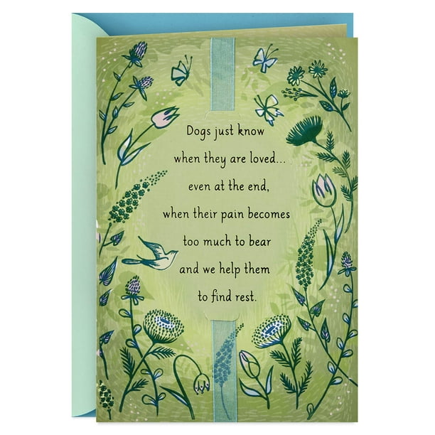 Hallmark Pet Sympathy Card, Loss of Dog (Dogs Just Know