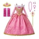thumbnail image 3 of Disney vestido de princesa Rapunzel para niños, conjunto de disfraces enredados, ropa de fantasía para fiesta de cumpleaños, Carnaval y Halloween, 3 of 5