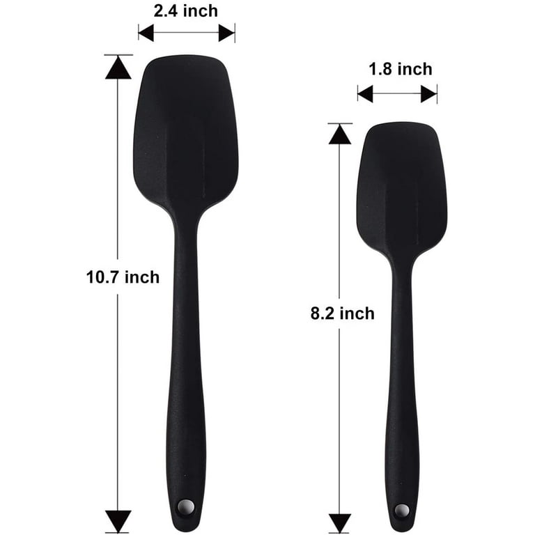 Mini Silicone Spatula Tool Heat Resistant Long Handle Dual-Ended