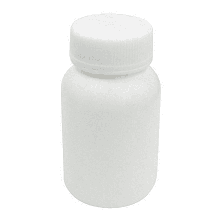 50mL White 27mm Dia Widemouth Chemical Storage Lab Bottle Container
