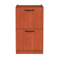 Alera 2 Drawers Vertical Lockable Filing Cabinet, Medium Cherry